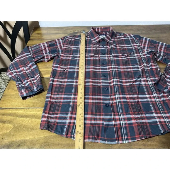 Patagonia Organic Cotton Button Up Long Sleeve Flannel Shirt Mens Size Medium - Picture 7 of 9